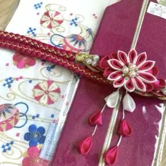 今月sale♡新品　振袖用帯締め　振袖用刺繍半衿　振袖用重ね衿