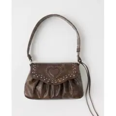 MOUSSY ハート型スタッズショルダーバッグ