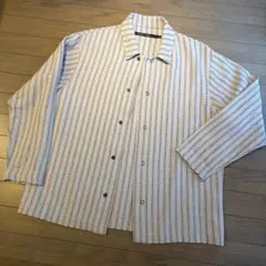 【新品】niko and... ストライプ柄 シャツジャケット M