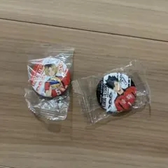 くら寿司　ハイキュー　音駒　狐爪　黒尾　缶バッジ