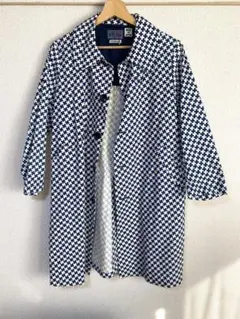 Blue Blue Japan 千鳥格子柄トレンチコート