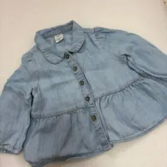 baby GAP フリル付きデニムシャツ 12-18ヶ月