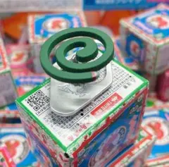 タイトー限定 金鳥の渦巻 蚊取り線香 ミニチュアBC キーホルダー 緑