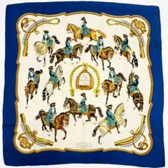 エルメス HERMES スカーフ カレ90 アンダルシア王立乗馬学校 - メルカリ