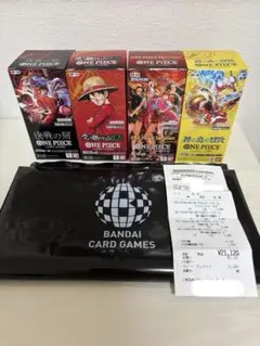 Cross Store購入品・テープカット】 ワンピースカードゲーム4BOX