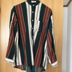 ストライプ柄 長袖シャツ