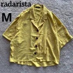 ラダリスタ　radarista 半袖シャツ　M イエロー　黄色　ゆったり