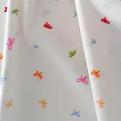 9/28限定SALE　リボン　生地　コットンプリント