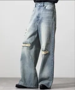 CLEL ヴェイルドダメージデニム