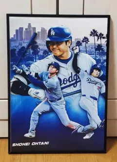祝ドジャース大谷翔平 2024年MVP獲得！A3サイズポスターフレーム付き⑪