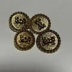2㎝　ゴールド　アンティーク風 ボタン ヴィンテージ ハンドメイド　まとめ売り
