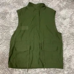 【kutir】オリーブグリーン カーキ　ノースリーブベスト　値下げ不可