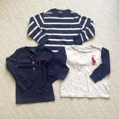 Polo Ralph Lauren 長袖カットソー 3枚セット90&100