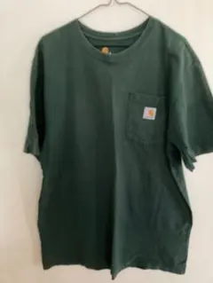 Carhartt K87 ポケットTシャツ ダークグリーン M