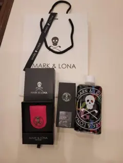 【希少未使用】MARK & LONA ゴルフタオル スカルデザイン ブルー 希少未使用】MARK & LONA ゴルフタオル スカルデザイン ブルー