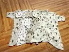 【4枚セット】クマ柄 ベビー肌着 50-60サイズ
