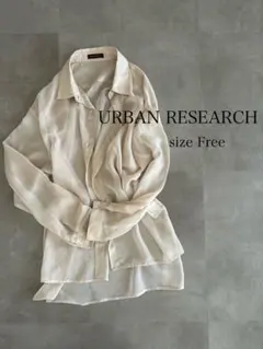 URBAN RESEARCH シアーシャツ 長袖 アイボリーsize Freeのサムネイル