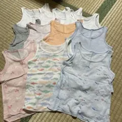 90 ユニクロ　コットンメッシュ　タンクトップ　肌着