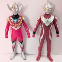 ウルトラヒーローシリーズ　500ソフビ　2体セット　中古