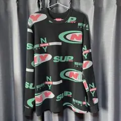 Supreme ニューヨーク総柄ワッフルサーマル長袖Tシャツ カットソー