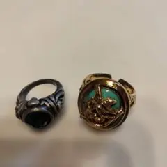 2点セット　Disney 　パイレーツオブカリビアン　メンズ　リング