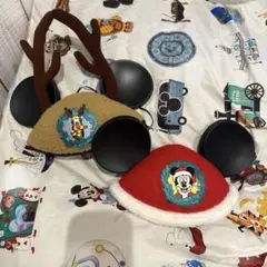 ミッキー プルート クリスマス カチューシャ キャップのサムネイル
