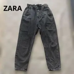 ZARA ハイウエスト デニムパンツ ブラック