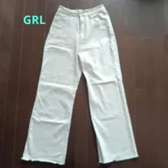 GRL レディース　デニム　ストレート　白色　Mサイズ