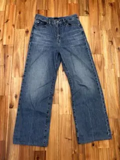 UNIQLO ワイドストレートジーンズ　25