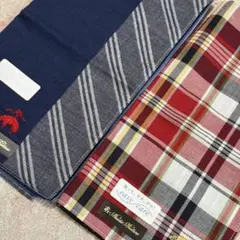 Brooks Brothers ストライプ チェック柄 ハンカチ　2枚のサムネイル