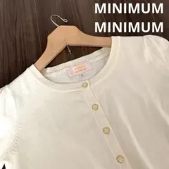 MINIMUM MINIMUM ミニマムミニマム　花ボタン　カーディガン