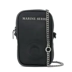 美品✨️MARINE SERRE ブラック チェーンショルダーバッグ サコッシュ