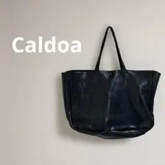 【極上のエイジング】Caldoa カルドア 本革 オールレザー トートバッグ 黒