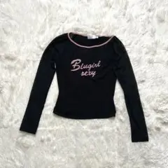 BLUGIRL JEANS パワーネットカットソー短丈メッシュシアー素材透け感のサムネイル