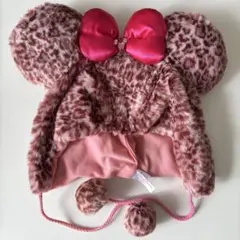 ミニーマウス ヒョウ柄 ファンキャップ ディズニー ミニーちゃん