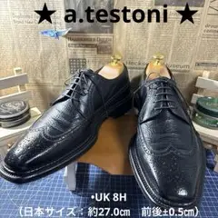 ★ a.testoni ★ ダービー　BLACK
