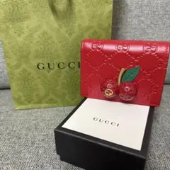 希少　GUCCI グッチ 二つ折り 財布 100周年記念モデル　折り財布 GG グッチ GUCCI 100周年記念 キャンバス×レザー カードケース 2