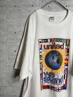 USA古着90s Tシャツ　シングルステッチ　アトランタ　プリントロゴ　ホワイト
