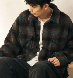 PENDLETON×relume CHECK CRUISER ボアジャケットM