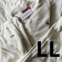 新品　FRUIT OF THE LOOM アイボリー ルームウェア LL　上下のサムネイル