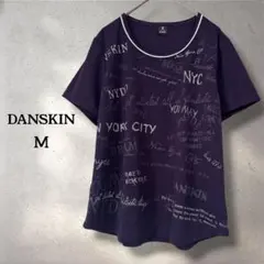 【良品】ダンスキン M パープル スポーツ ヨガ フィットネス トレーニングのサムネイル