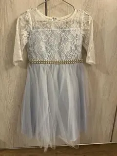 キャサリンコテージ　水色　ドレス　110cm