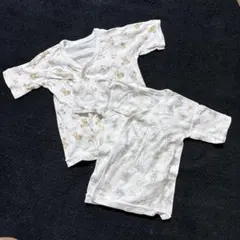 ベビー肌着 50-60cm 綿100% 動物柄