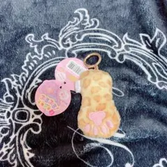 【未使用】ぶるぶる子猫の手3 キーホルダー ヒョウ柄