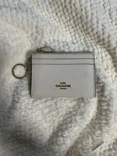 COACH カードケース ベージュ