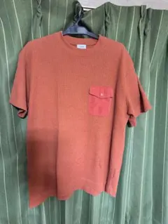 coen リブ編みオレンジTシャツ Mのサムネイル