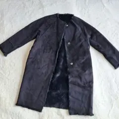 グーコミューン フェイクムートンコート ファー ブラック 38 M 暖か