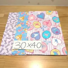 女の子柄♪ランチョンマット30×40♪１枚仕立て・3枚セット