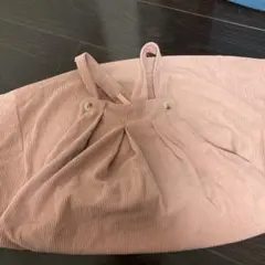 リブ素材 ピンク スカート リボン付き