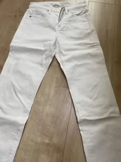 ユニクロ スキニー 白